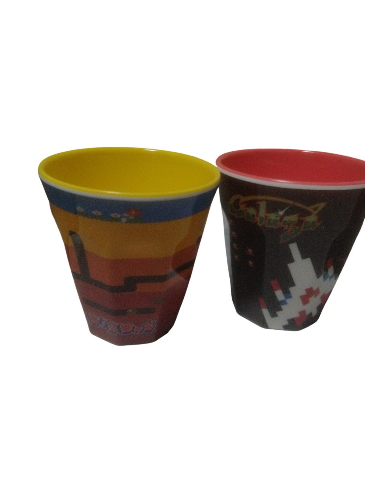 Bandai Pack Man xevious 5 set melamine cup 80s arcade game　game center japan