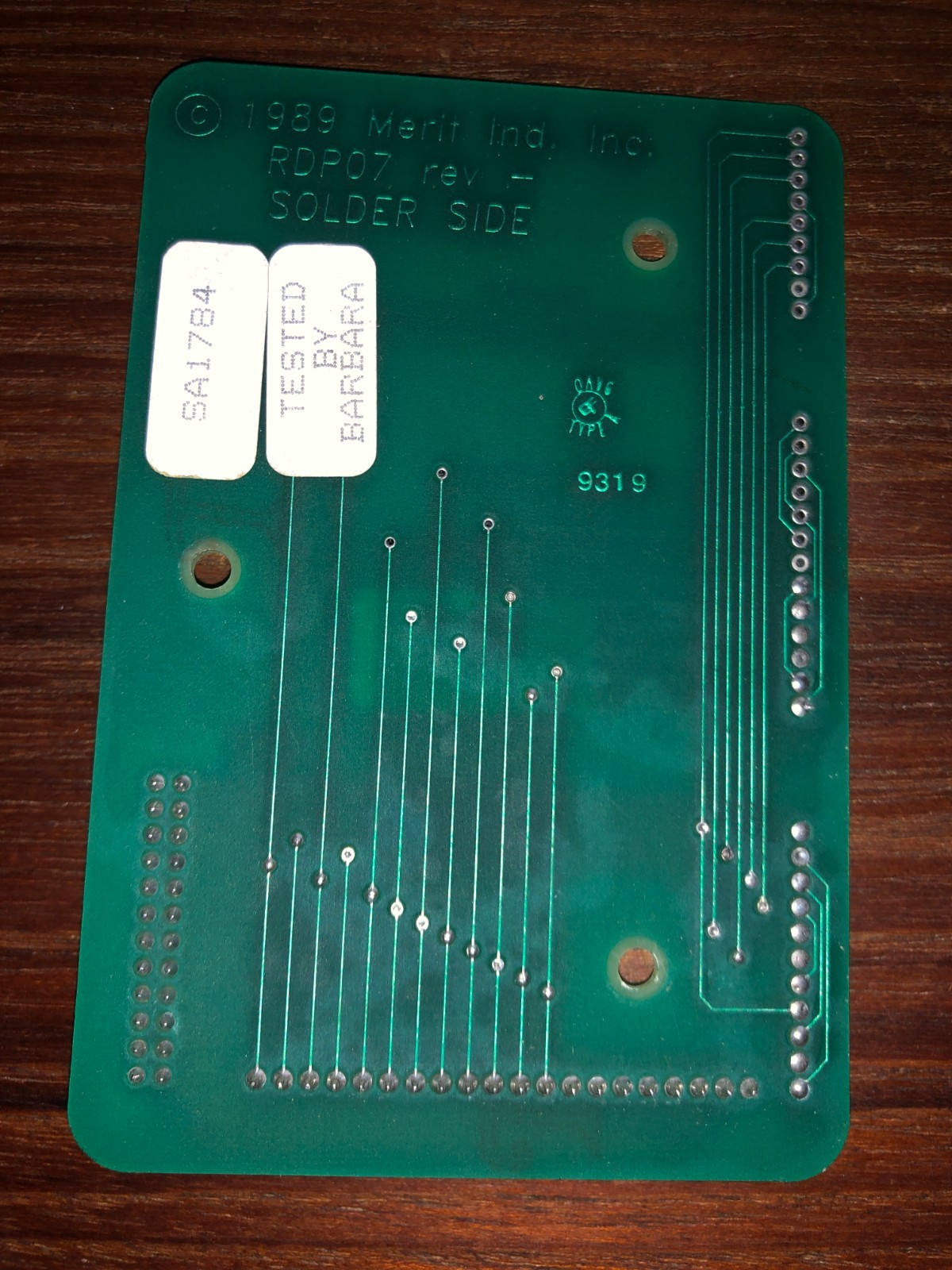 MERIT DARTS RDP07 SA1784 IO PCB DARTS ARCADE