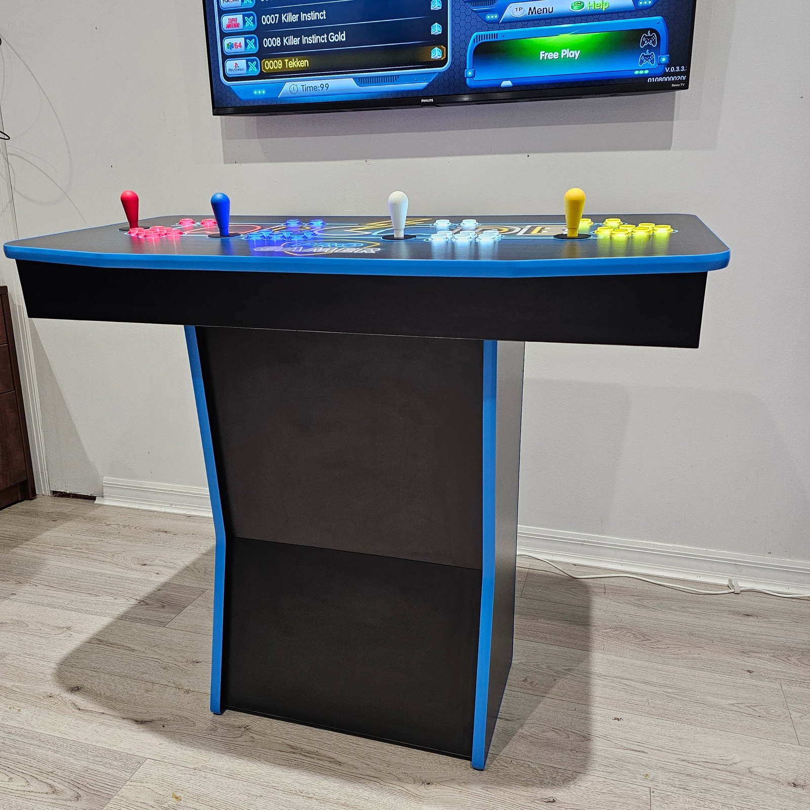 4 Player Pedestal Arcade Machine