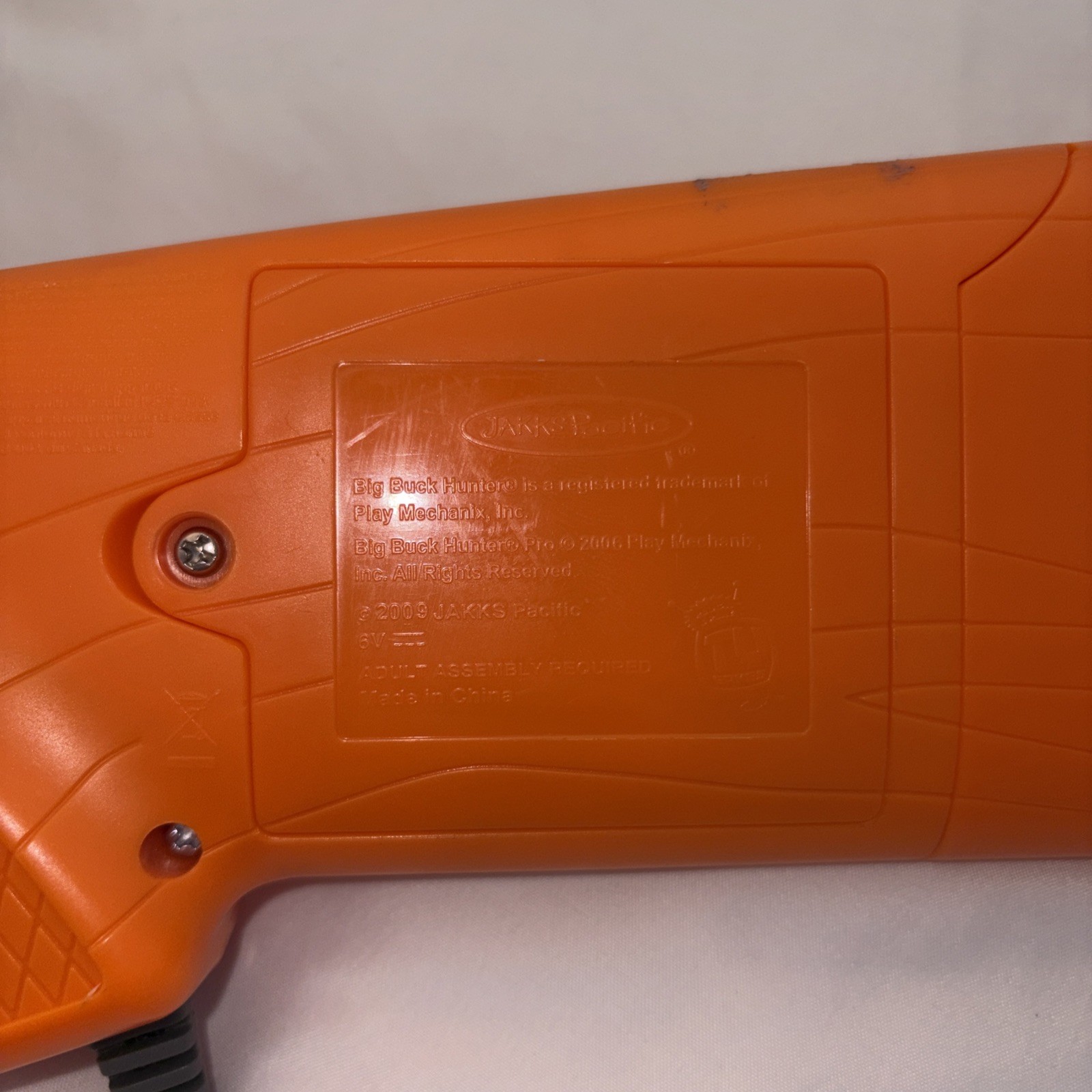 BIG BUCK HUNTER PRO Orange Shotgun Gun Controller Jakks Pacific 2006 No Sensor