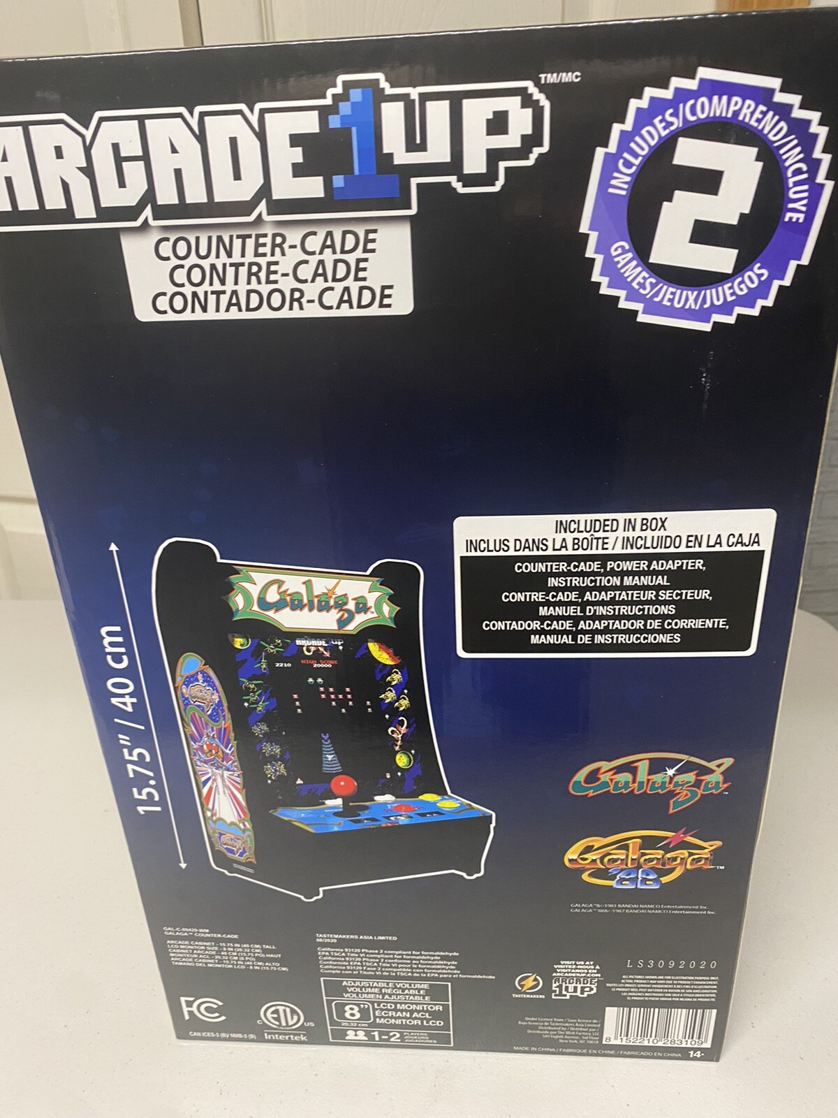 Arcade1Up Galaga Galaxian CounterCade 18.5”-BRAND NEW!