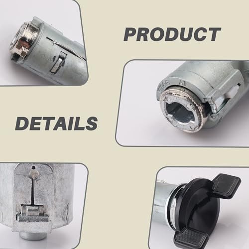 Ignition Switch Lock Cylinder & Door Lock Cylinder Set Compatible with Chevy