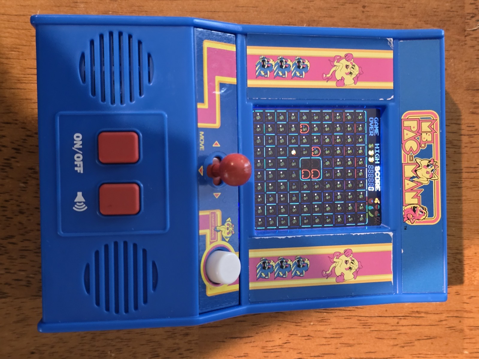 Bandai Namco Ms Pac-Man Retro Mini Arcade 09614 Pacman Game. Tested Works Great.