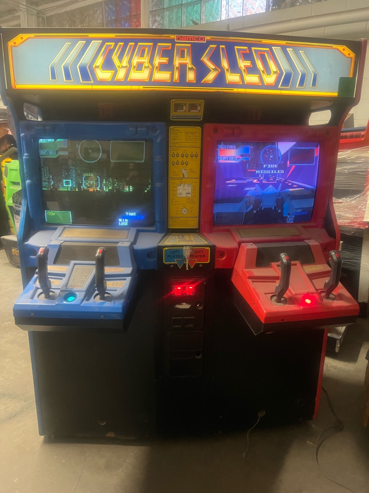 CYBER SLED ARCADE MACHINE by NAMCO (Excellent Condition) *RARE*