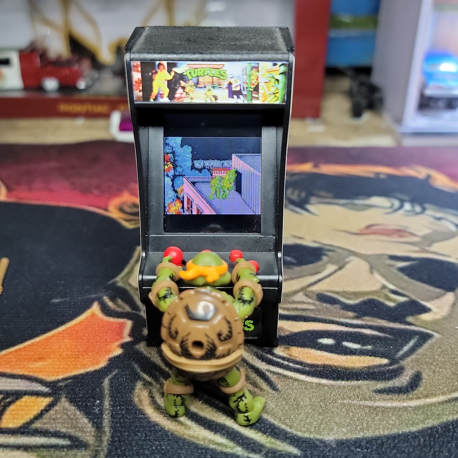 Teenage Mutant Ninja Turtles TMNT Tiny Arcade W/Mega Construx Tmnt Figure Read