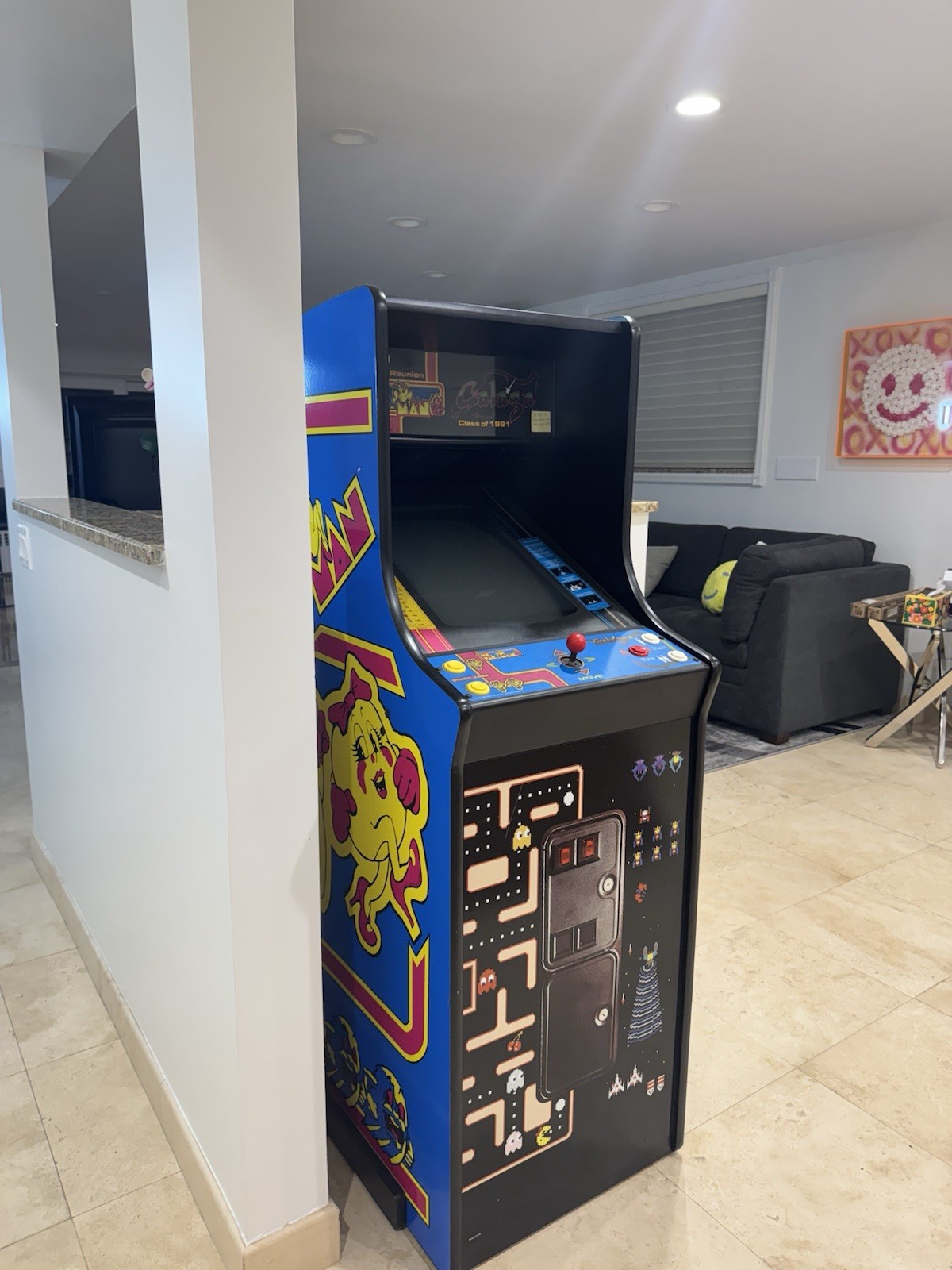 Original NAMCO 20 YEAR REUNION MS PACMAN GALAGA CLASS OF 1981!!