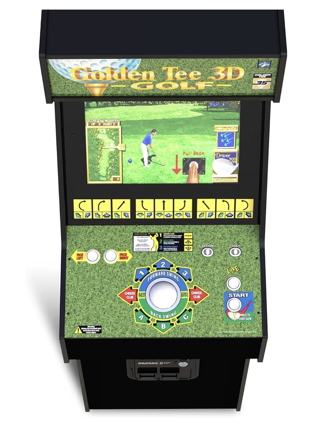 Golden Tee 3D Deluxe Arcade Machine Built Home Over 5-Foot-Tall WE SHIP OVERSEAS