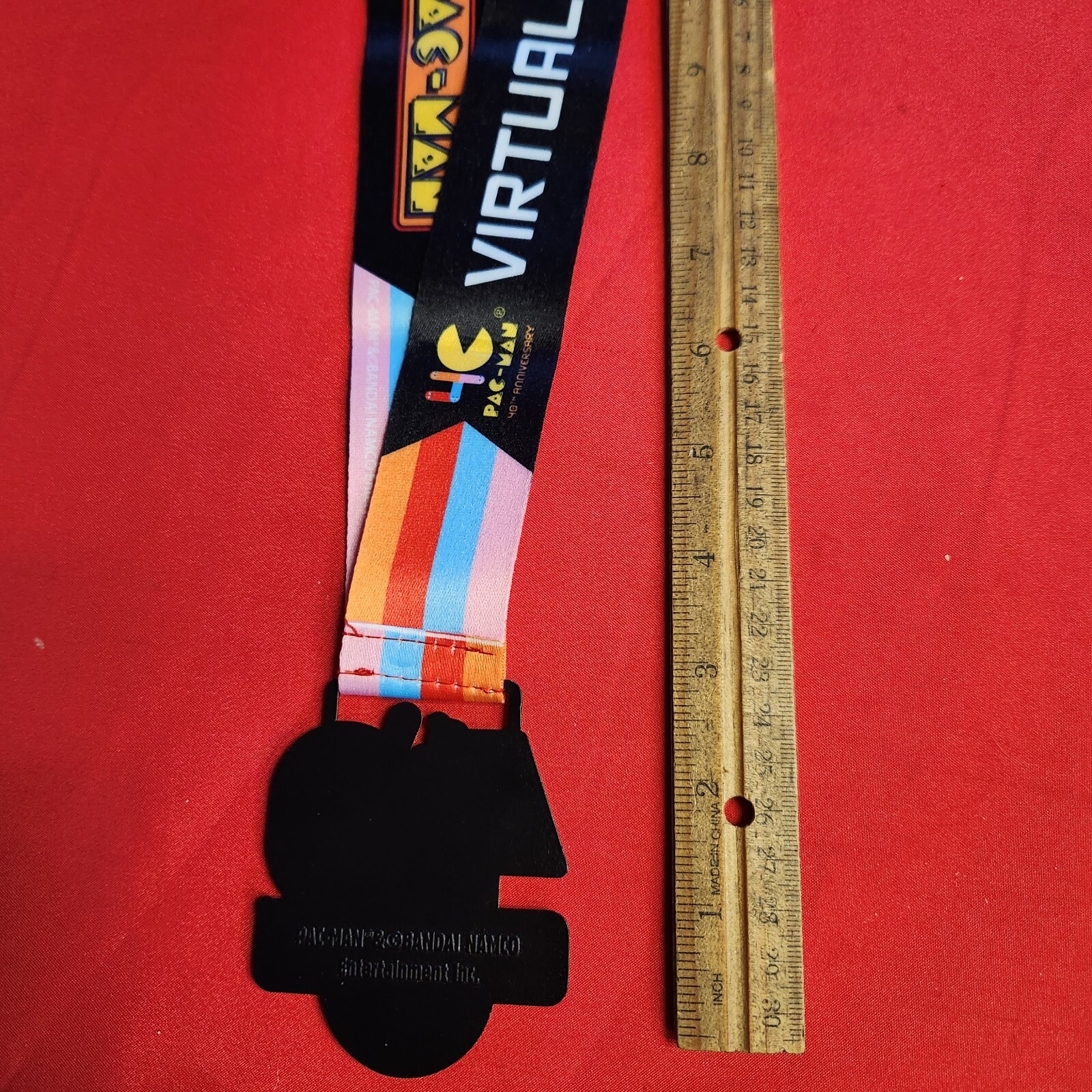 Bandai Namco PAC-MAN 40th Virtual Challenge Metal Medallion Pendant with Lanyard