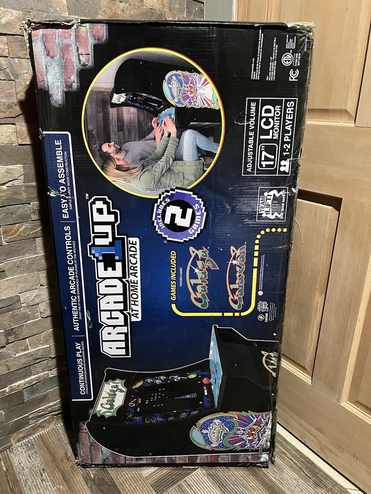 Arcade1Up At Home Arcade Machine Galaga Galaxian Cabinet 2 Games 1-2 Players New