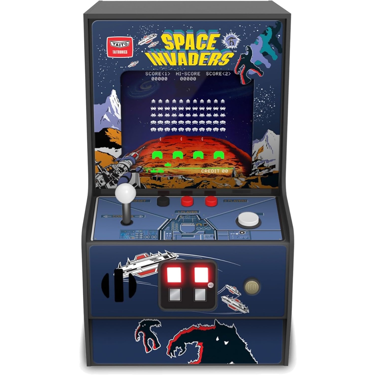 Space Invaders Micro Player Mini Arcade Game Handheld Collectible