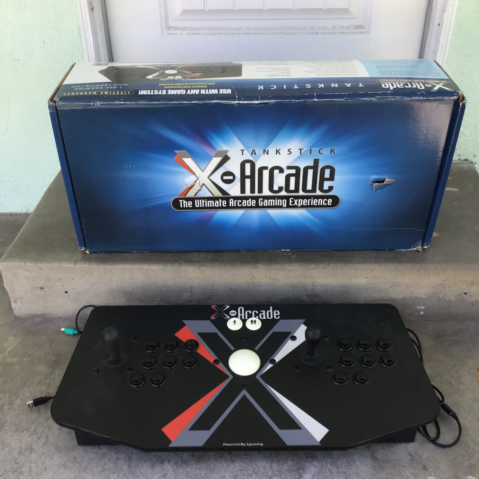 X-Gaming X-Arcade Tankstick 2 Player w/Trackball Includes Original Box