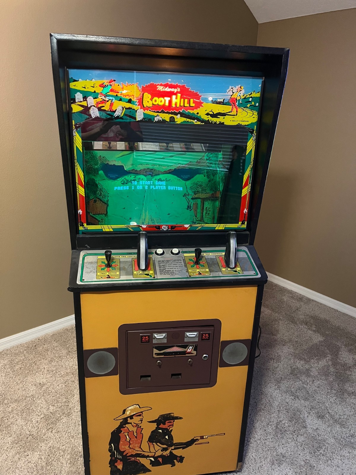 1977 Boot Hill Arcade Machine by Midway Co. RARE & WORKING!