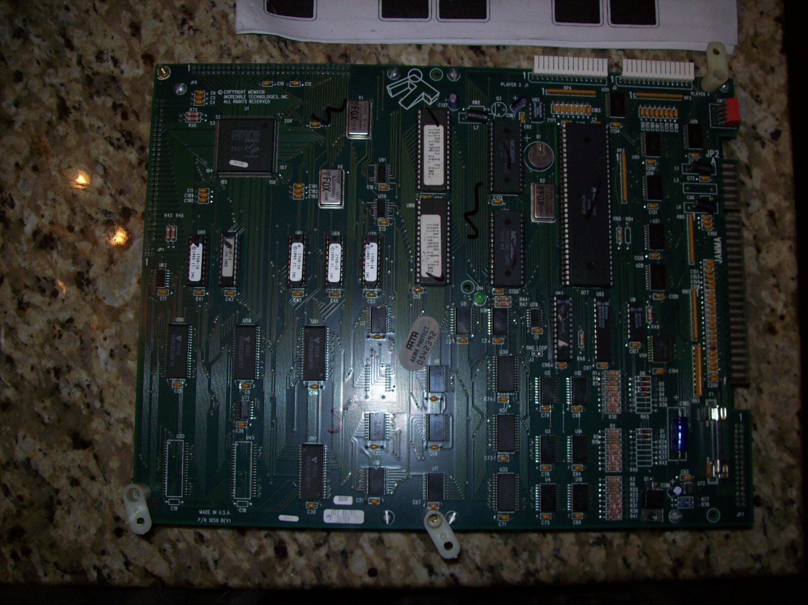 PAIRS [EXOTIC] JAMMA BOARD! SUPER RARE WORK WITH MANUAL