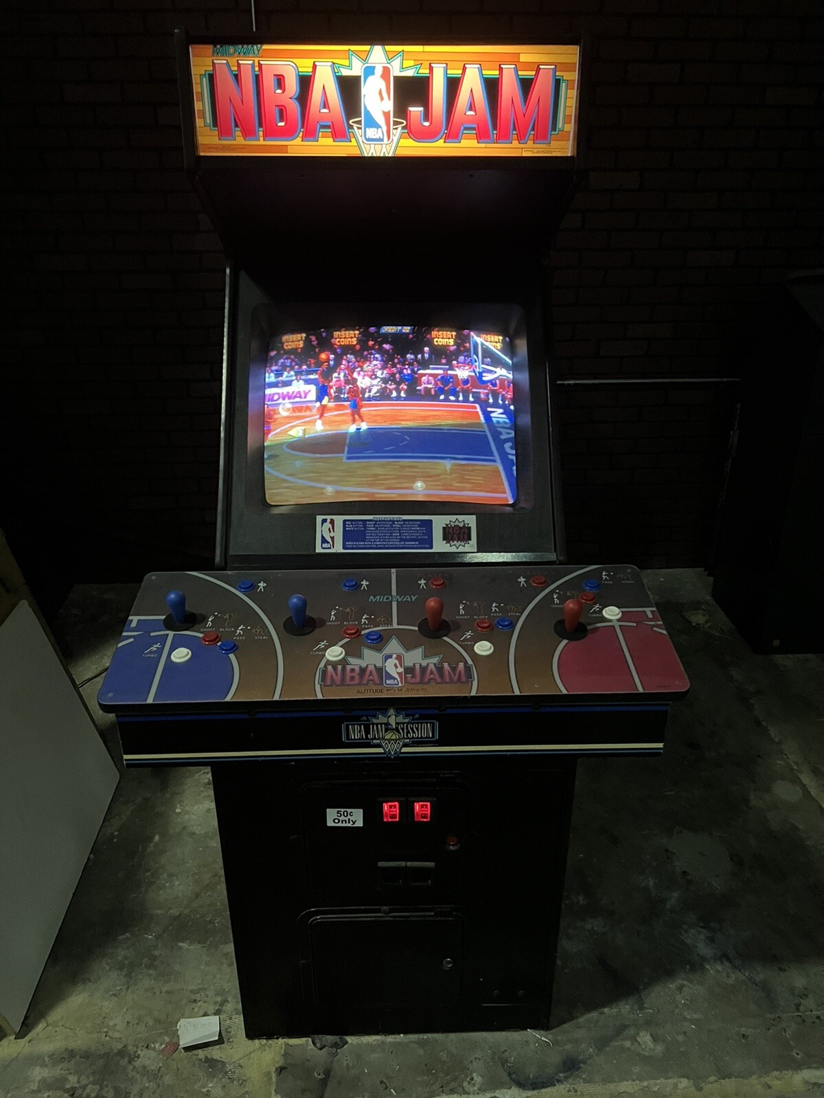 NBA Jam Arcade Video Game Original 4 Player