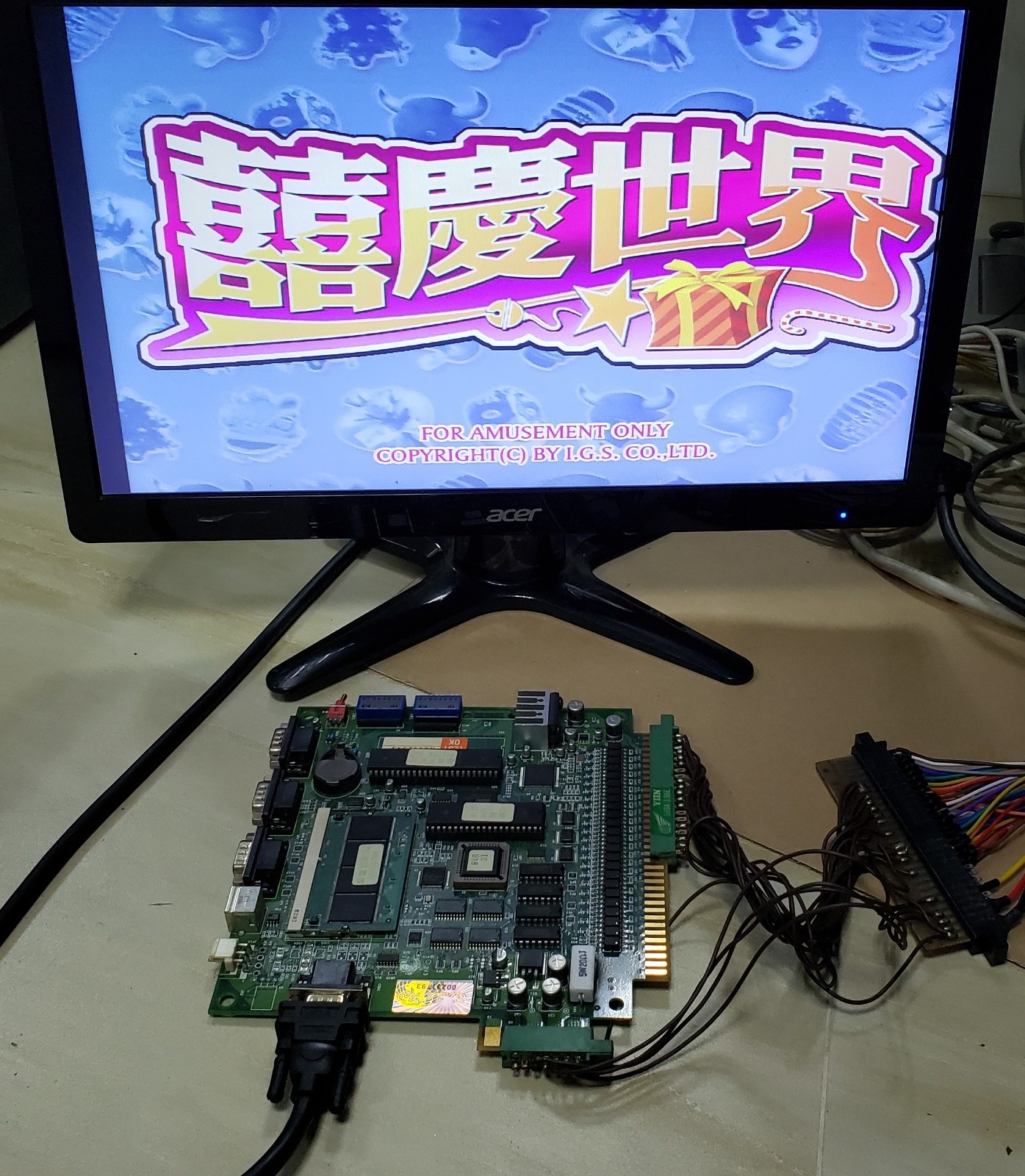 Holiday Party Slot Game PCB IGS System Board Arcade Video Game