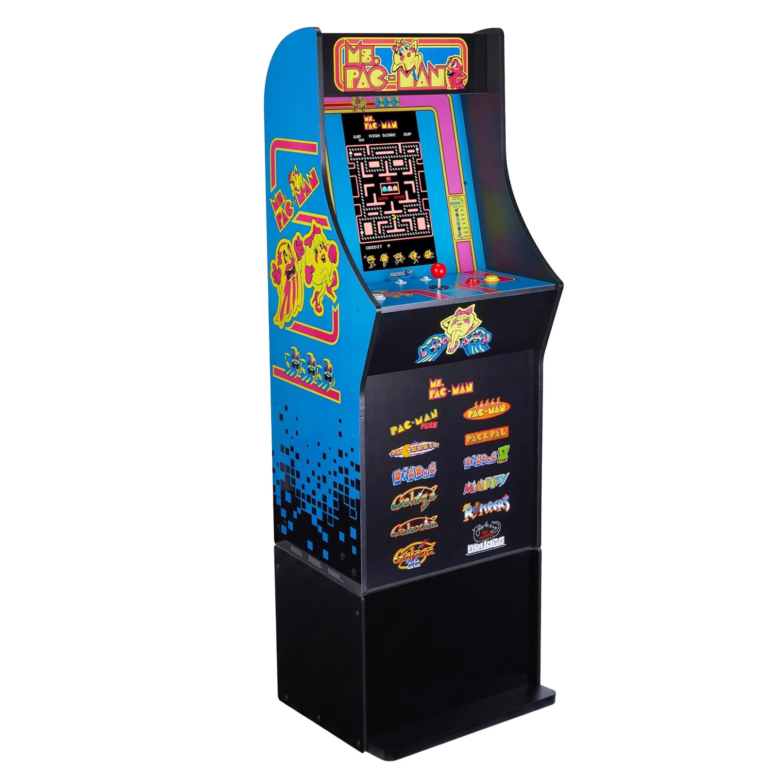 Arcade1Up Ms. Pac-Man Classic SE Arcade Machine and Classic SE 14.25″ Riser