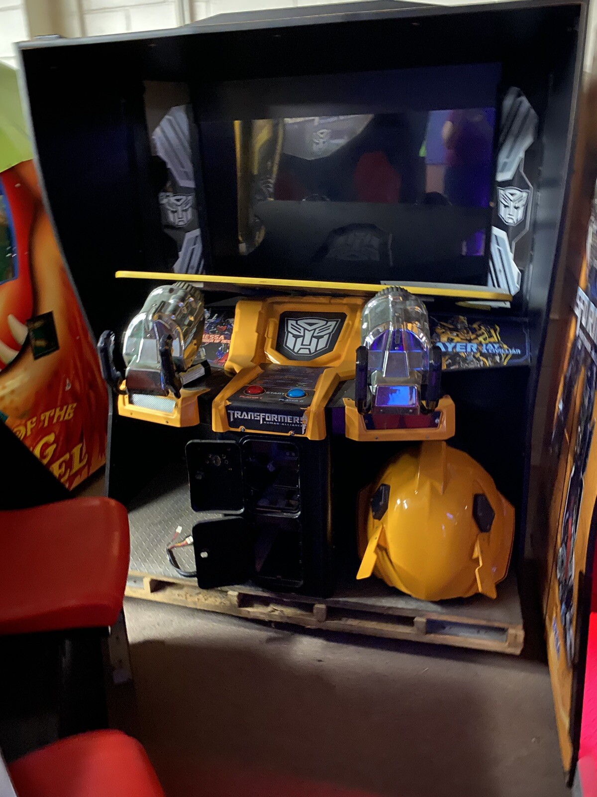 Transformers Human Alliance Arcade Game and Donor Parts Game