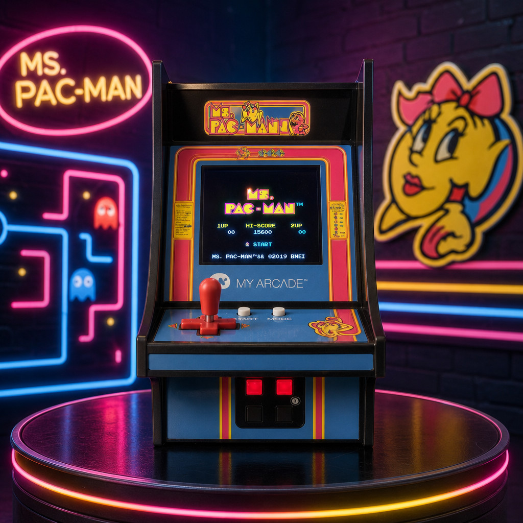 Ms. Pac‑Man My Arcade Mini Cabinet – Retro Handheld Arcade – Tested Works
