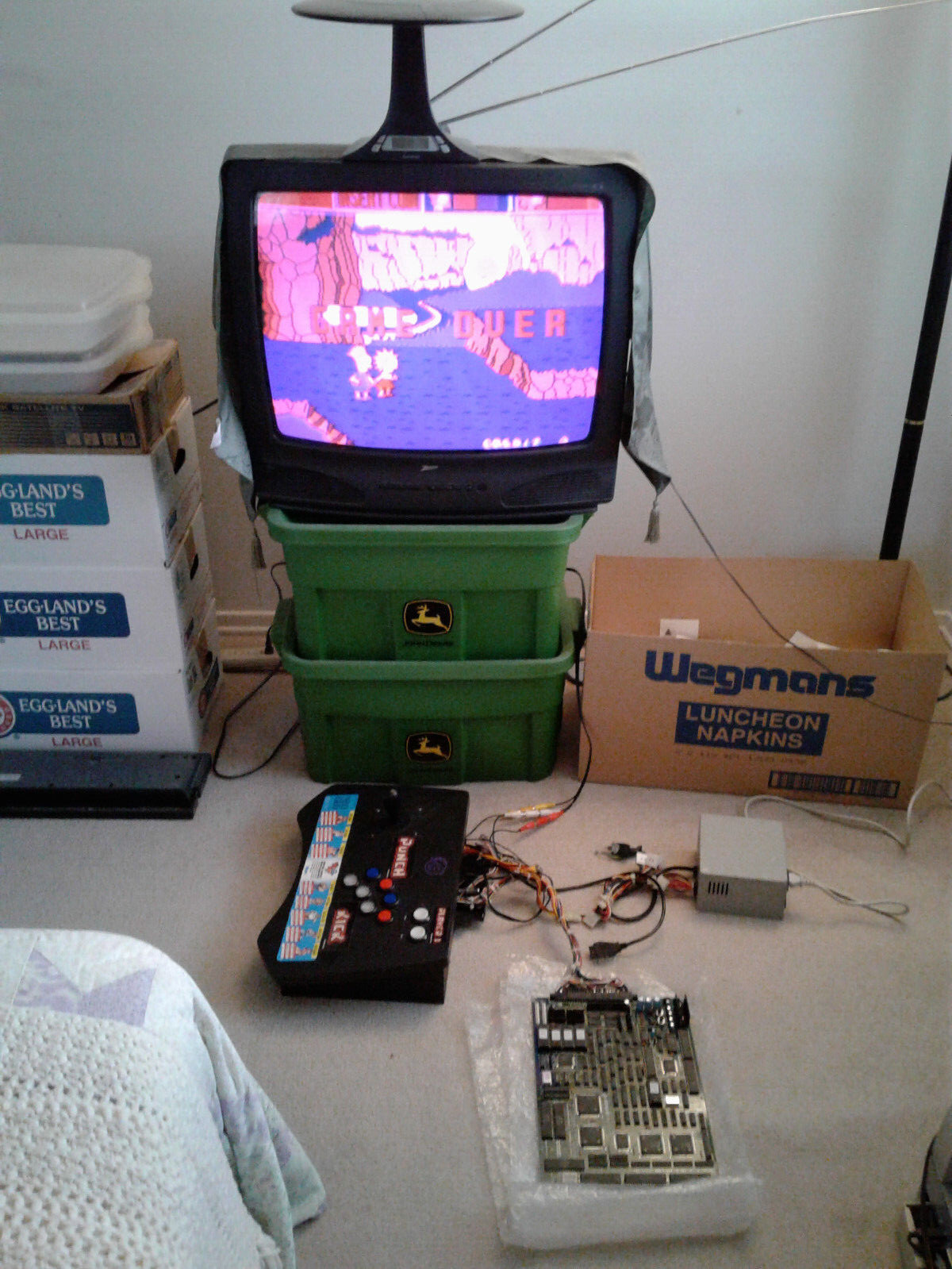 Used, custom built JAMMA arcade supergun for PCB boards – home arcade system