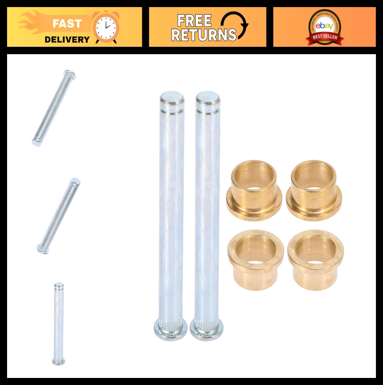 Car Door Hinge Pin & Bushing Repair Kit – 2 Metal Pins for Jeep Grand Cherokee 9