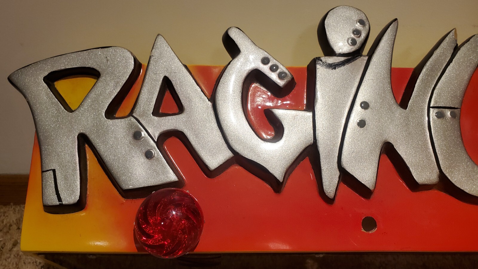 Raging Ape Arcade Game Marquee Banner W/ Support Arms