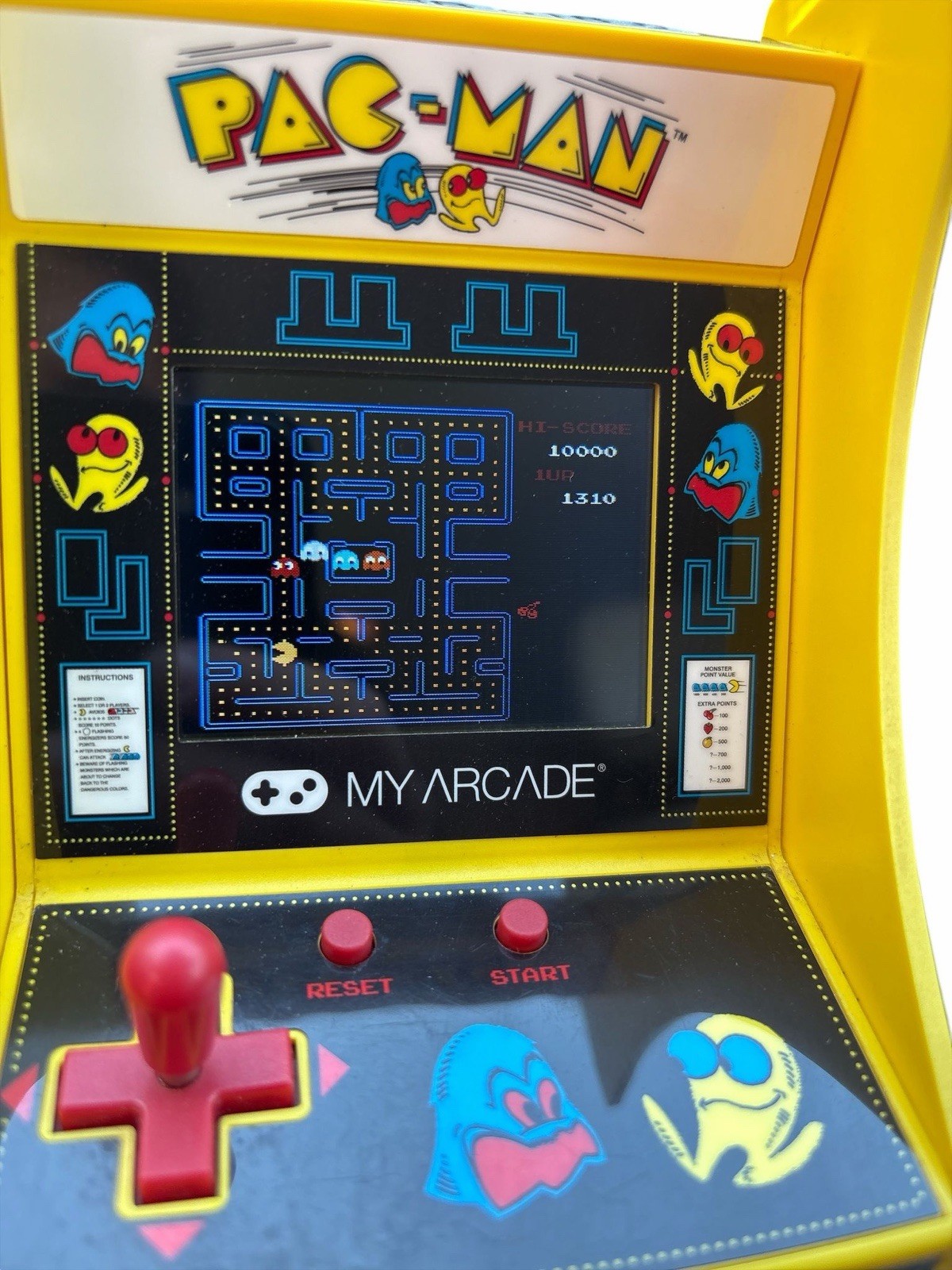 My Arcade Pac-Man Micro Player DGUNL-3220 Mini Arcade Tested Works