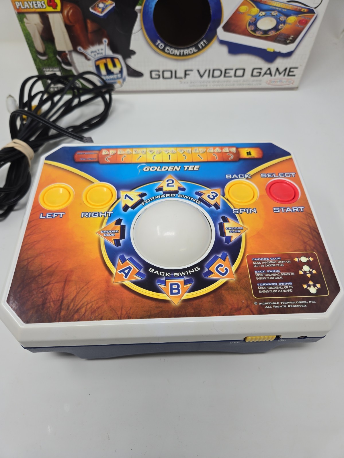 Golden Tee Golf Plug & Play Home TV Game Edition 2011 Jakks Pacific **Working