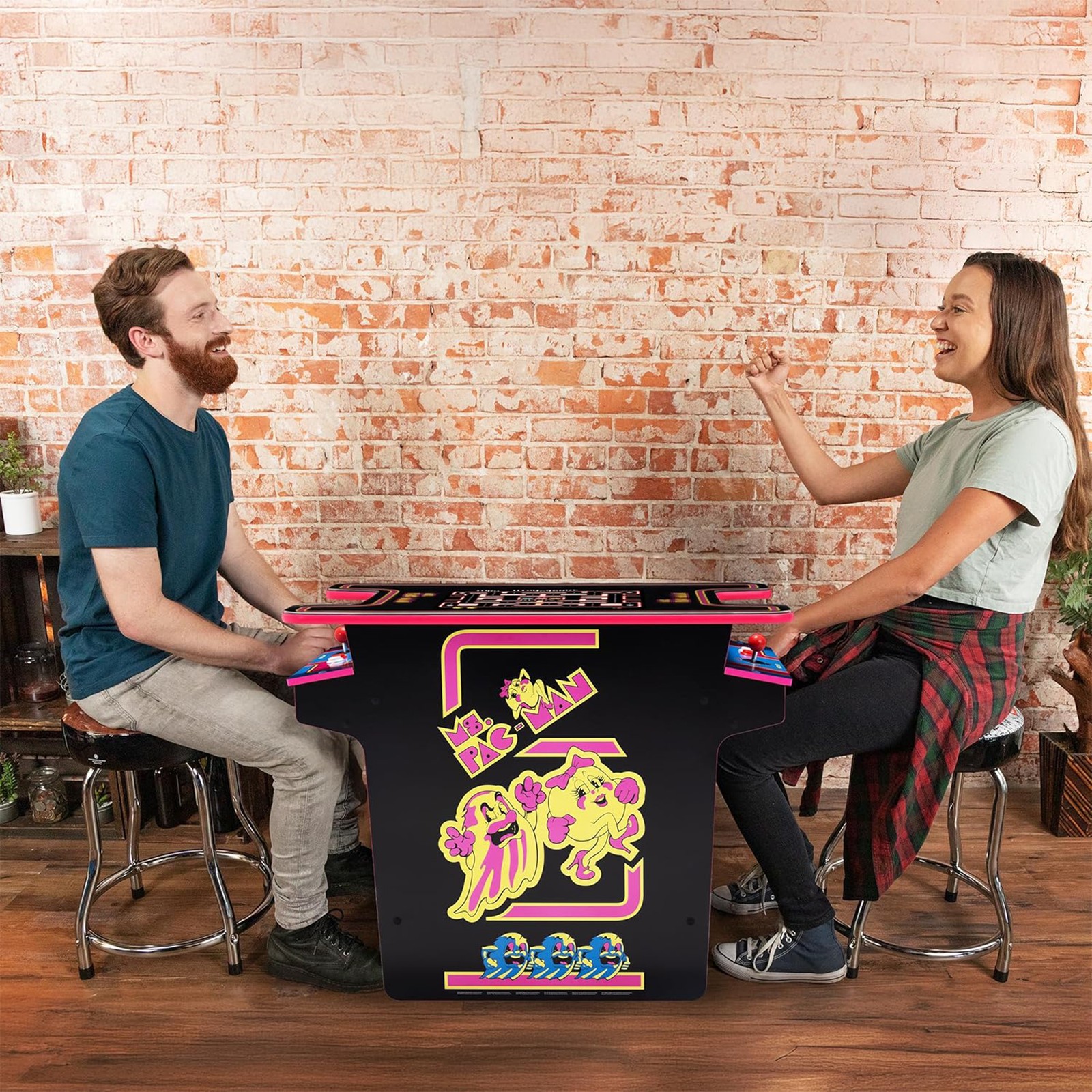 Arcade1Up Ms.PAC-MAN Arcade Cocktail Table 2 Player Control Panel (Open Box)