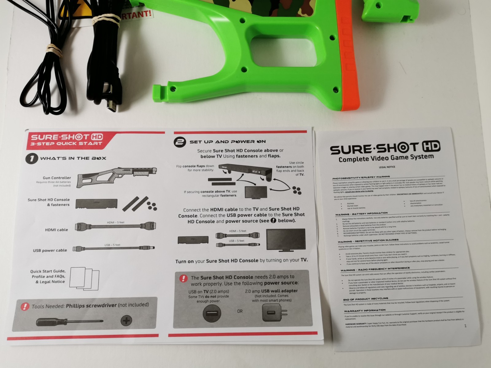 Big Buck Hunter Pro Sure Shot HD Gun Controller Only Replacement Part Untested