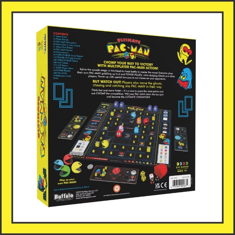 BuffaloGamesUltimatePAC-MAN Board Game – Retro Arcade Classic, Official Licensed