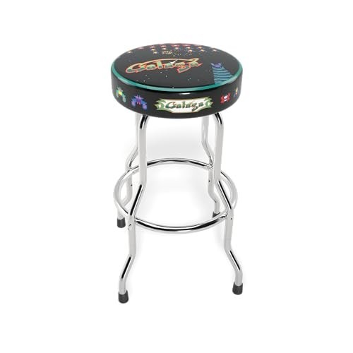 Arcade1Up Galaga Adjustable Gaming Stool with Chrome Frame