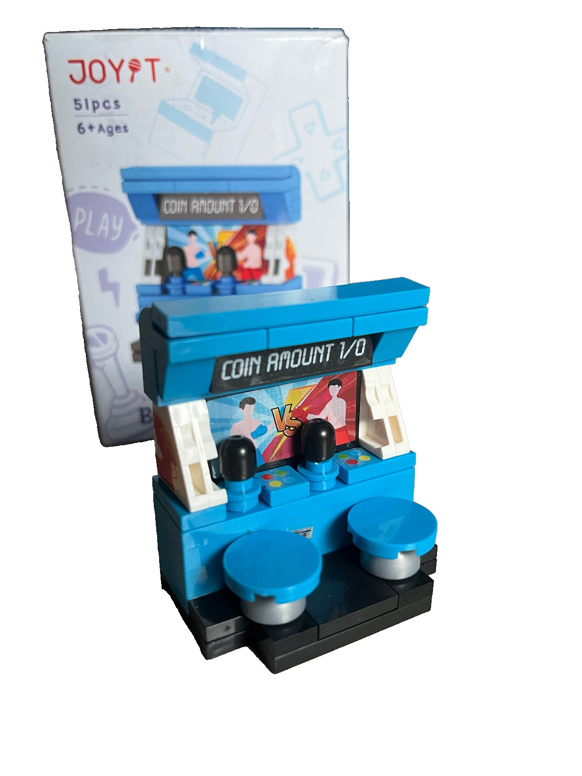 Mini Block Arcade Game Machine Toys Collectible Display Item [Boxing Machine]