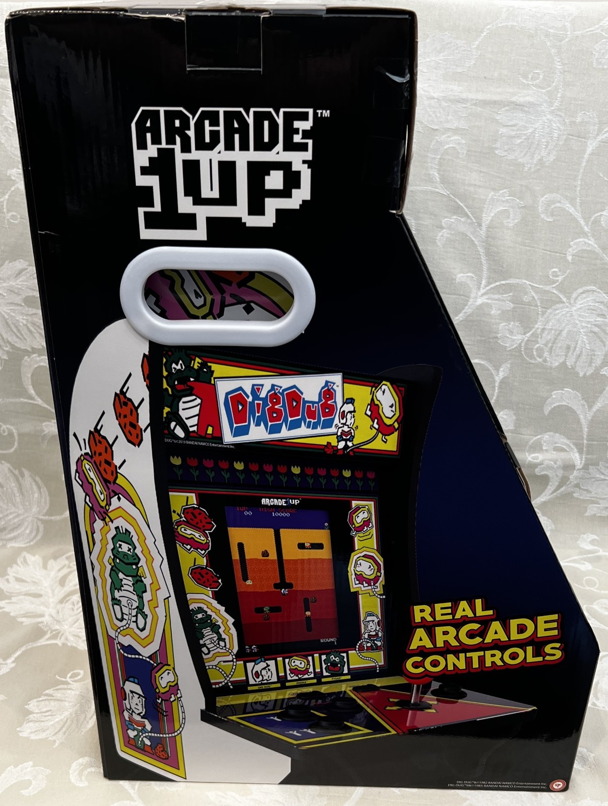 Dig Dug Arcade 1Up Countercade Tabletop – Tested See Video – Original Box