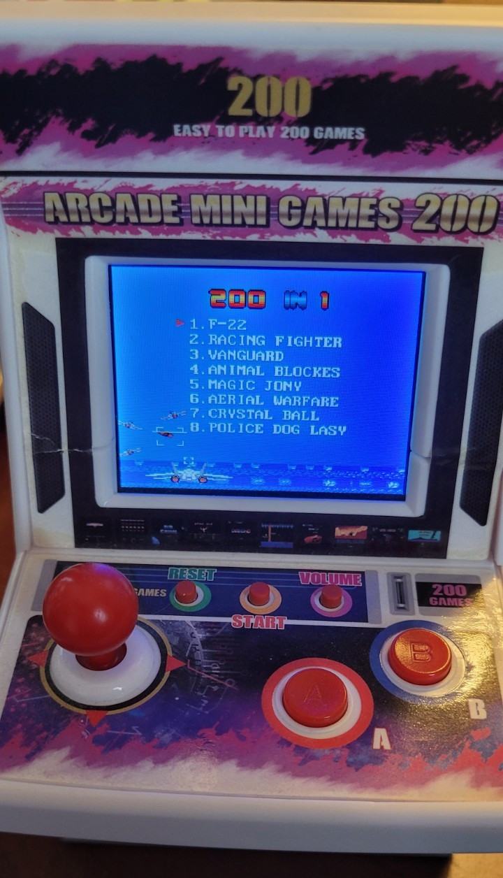 Mini Arcade Machine – 200 Games Built-In – Retro Gaming – Lights and Sounds