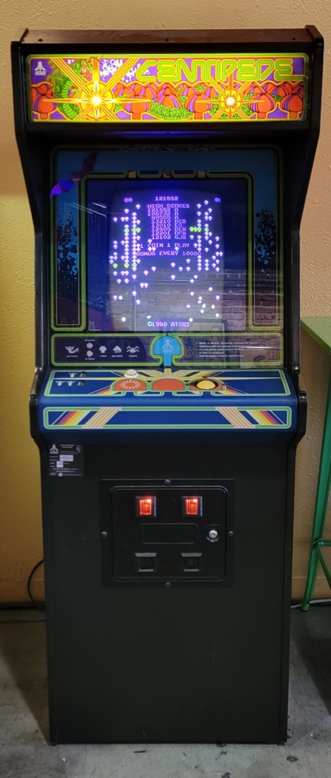Vtg 1980 CENTIPEDE ARCADE Game / Machine by ATARI – Excellent Original Condition
