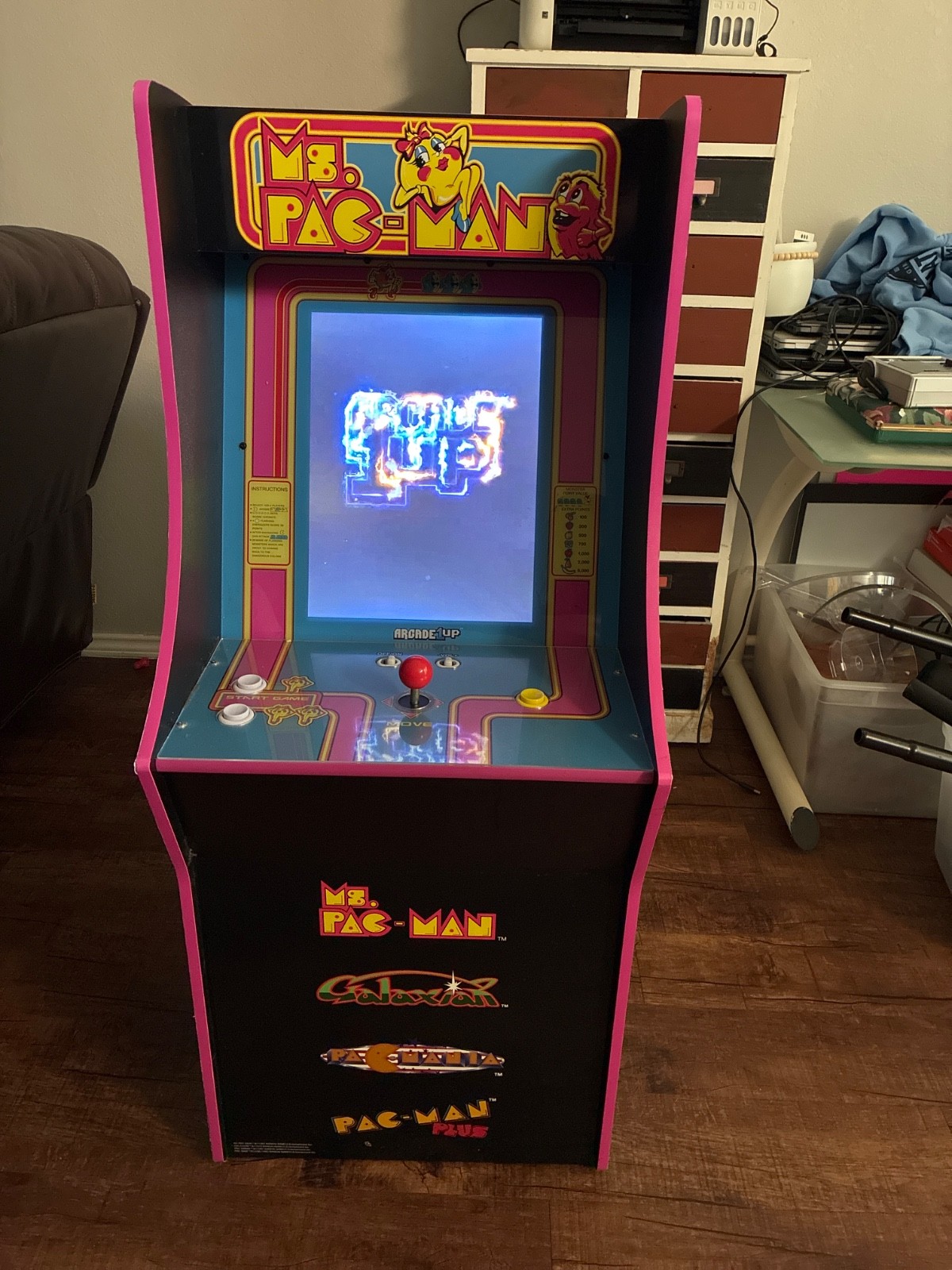 arcade1up ms Pac-Man 4-in-1 used 46” tall