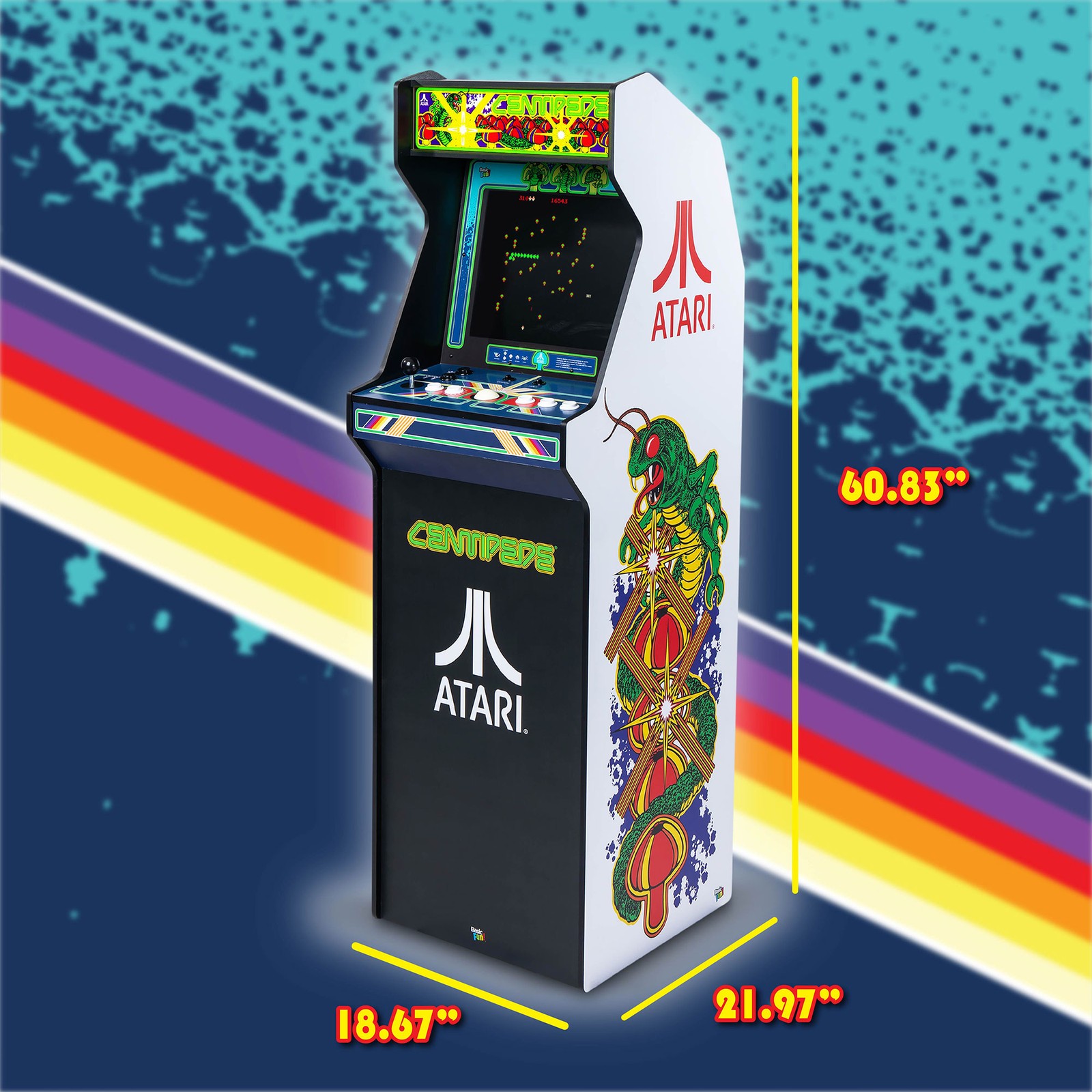 Arcade Classics Atari Ultra Series Arcade Game Cabinet with 17″ Screen(Open Box)
