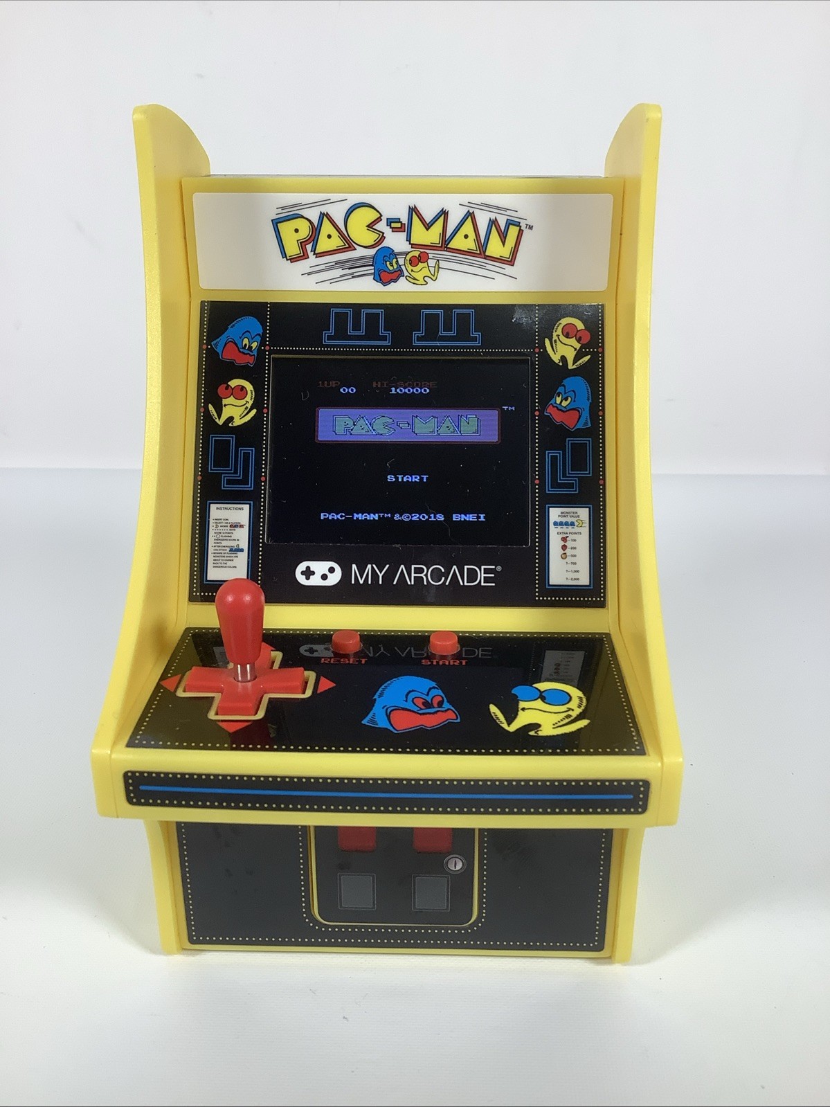 Namco Bandai PAC-MAN Mini Retro Arcade Game! Working