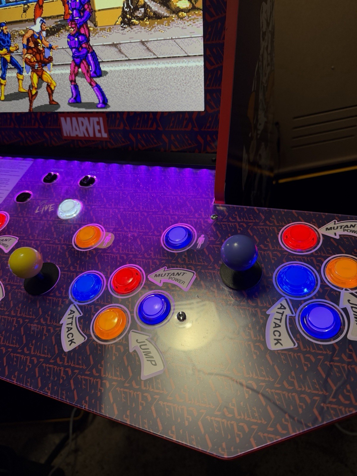 Arcade1Up X-Men 4 Player Arcade 19” Buy Stuff Upgrade + Stool LOCAL PICKUP