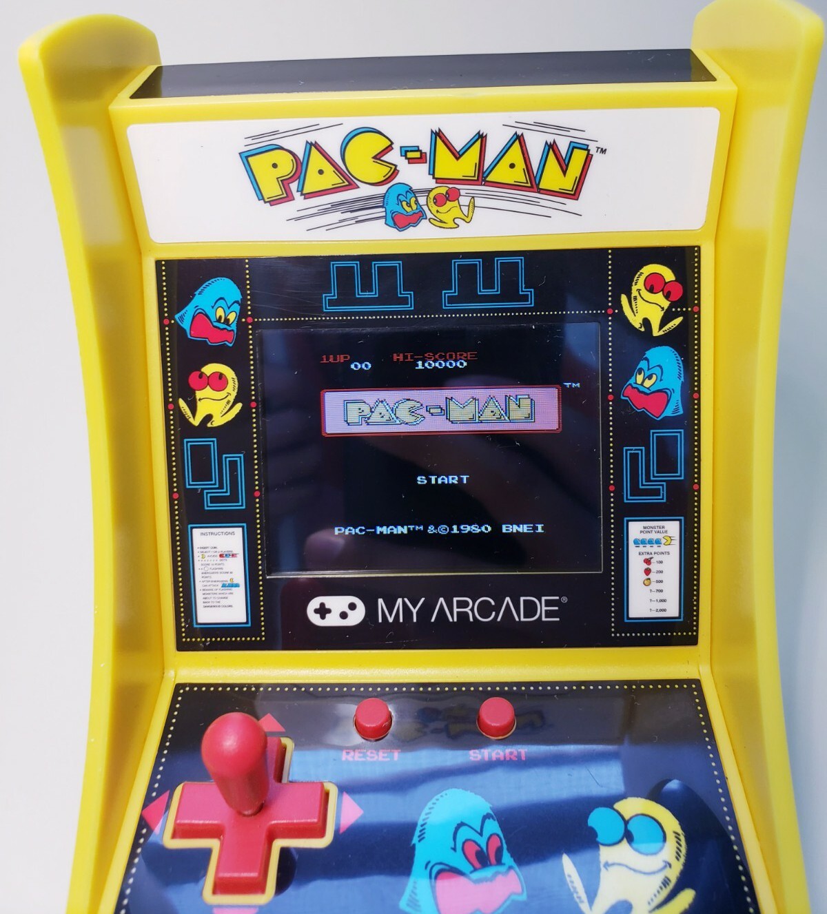 1980 Mini Pac-Man Arcade Bandai Namco Gently Used – My Arcade – WORKS