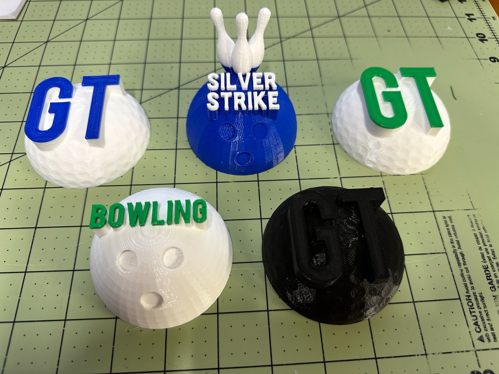 Custom Golden Tee GT Trackball Dust Cover White/Green