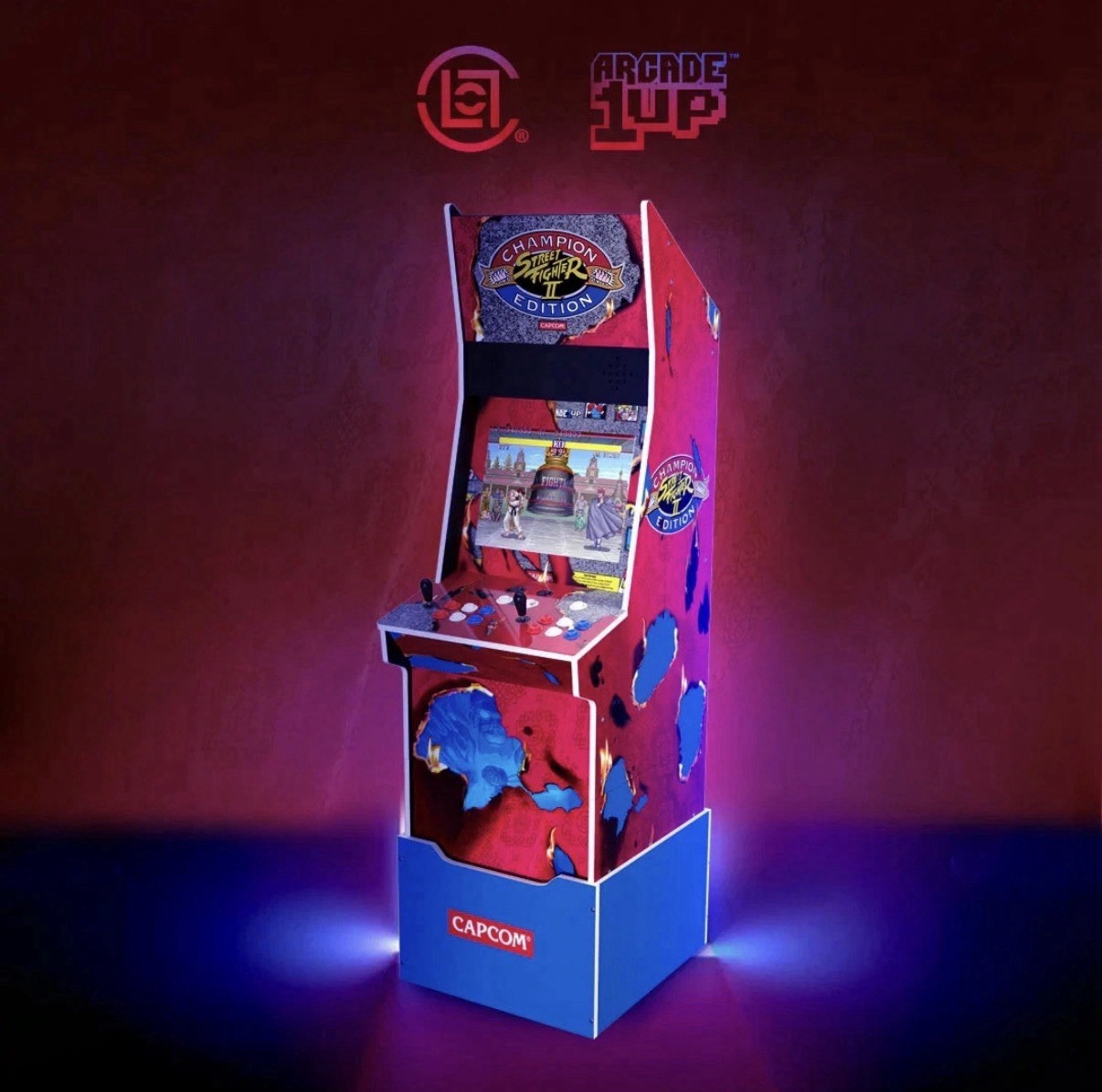 RARE NIB Arcade1UP x CLOT Street Fighter II Champion Edition Big Blue Arcade 🕹