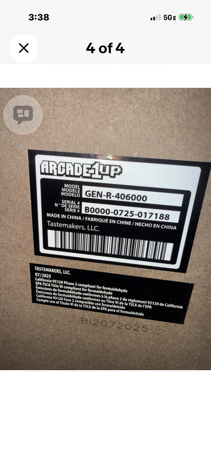 Arcade1UP Arcade Cabinet Riser Stand Height Boost 1 Foot Classic Machine