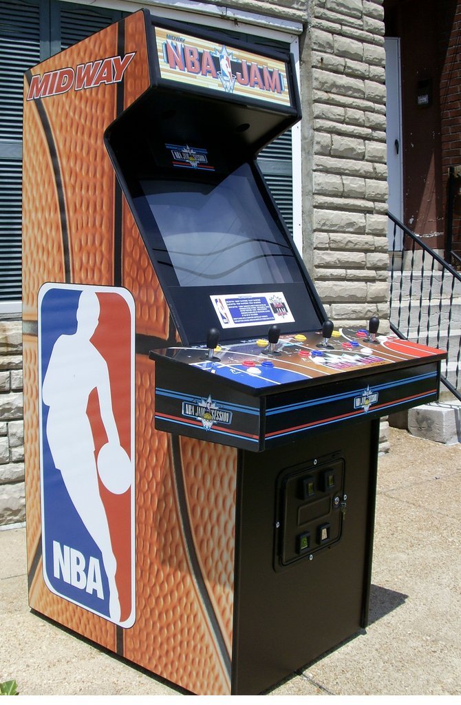 NBA Jam Full Size Coin Op Arcade Video Game- All New Parts, New 32″ LCD Monitor