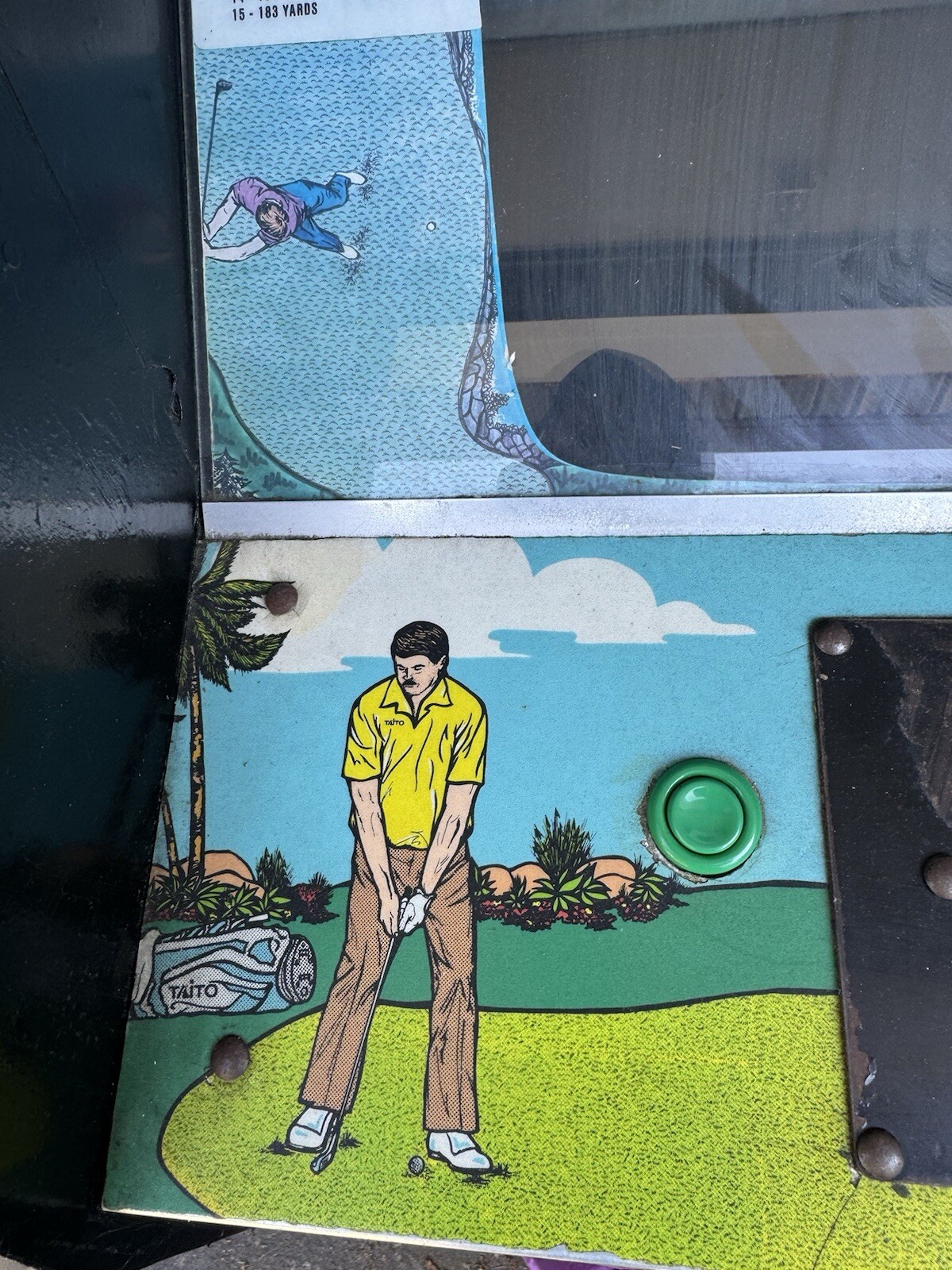 Taito U.S. Classic Golf Stand Up Classic Video Arcade Game Vintage .25 Cent