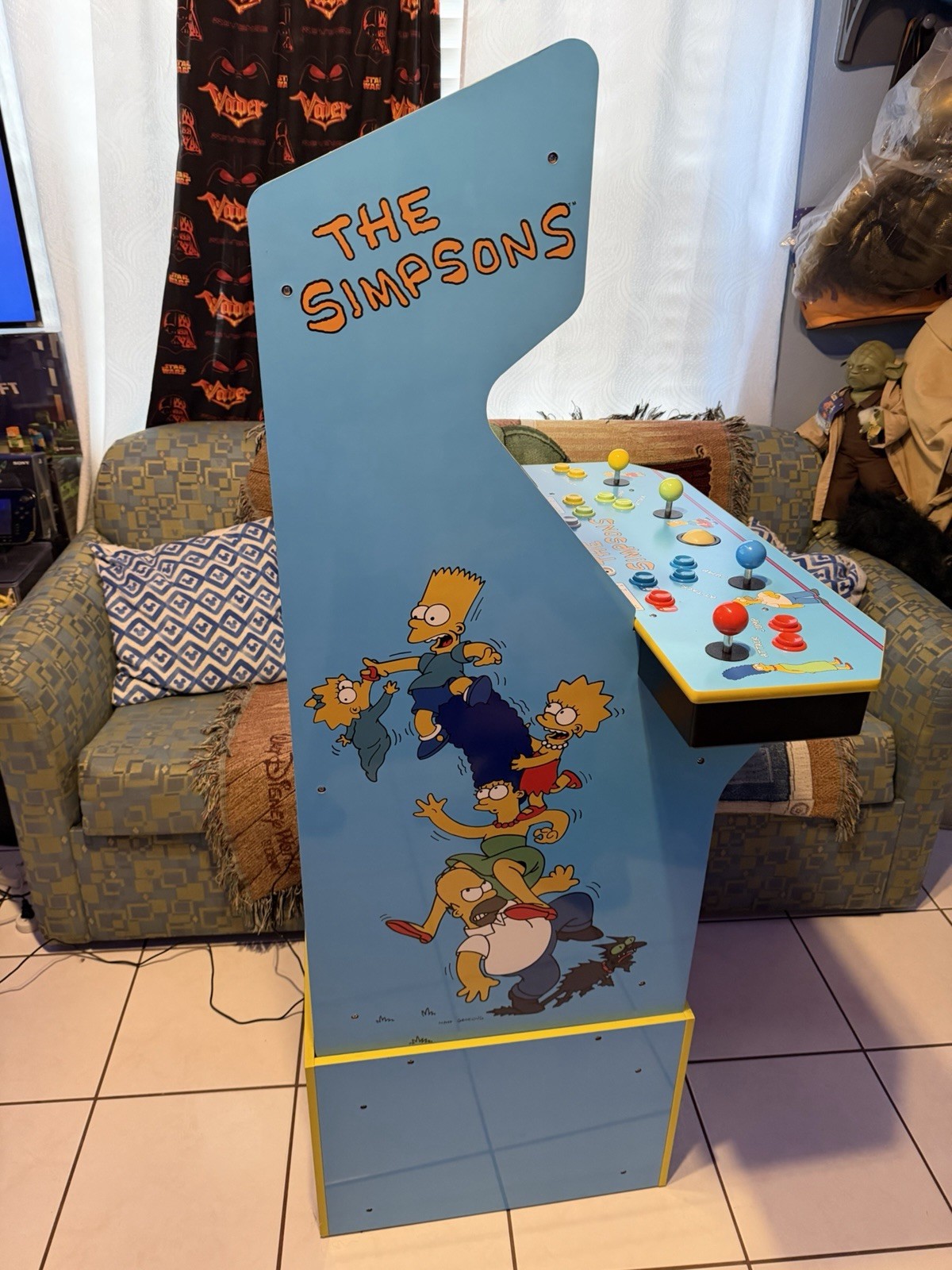 🕹️Arcade 1 Up The Simpsons Live Arcade Cabinet with Riser Lit Marquee 4 Player
