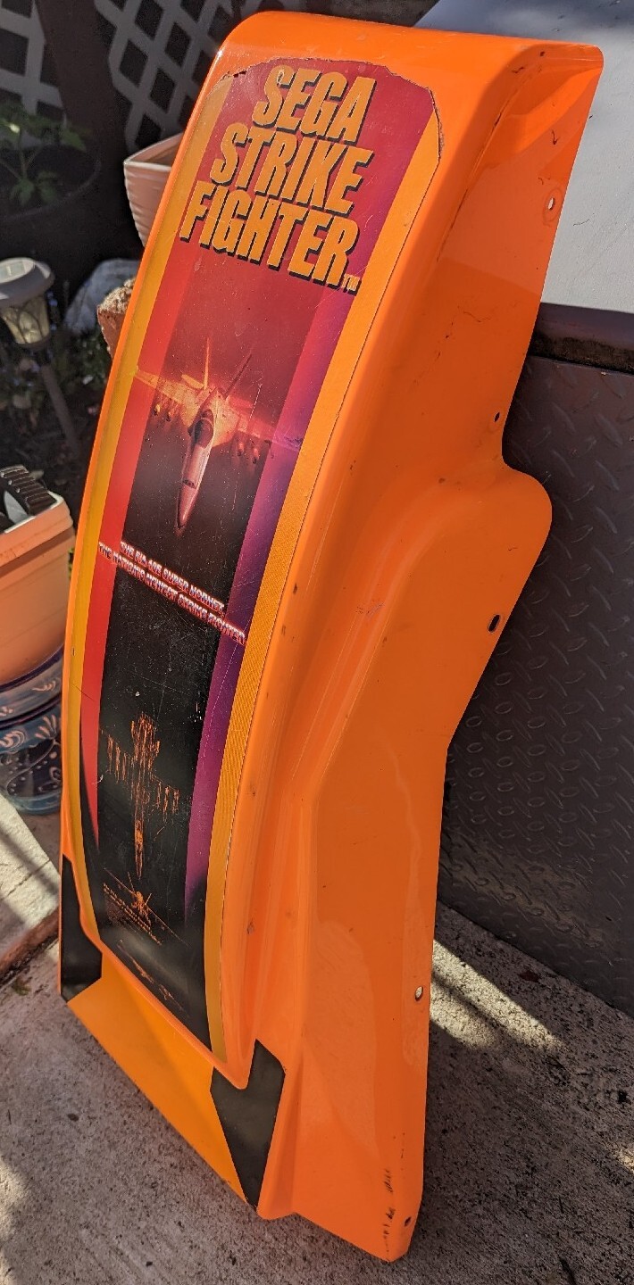 Sega Strike Fighter by SEGA arcade seat back