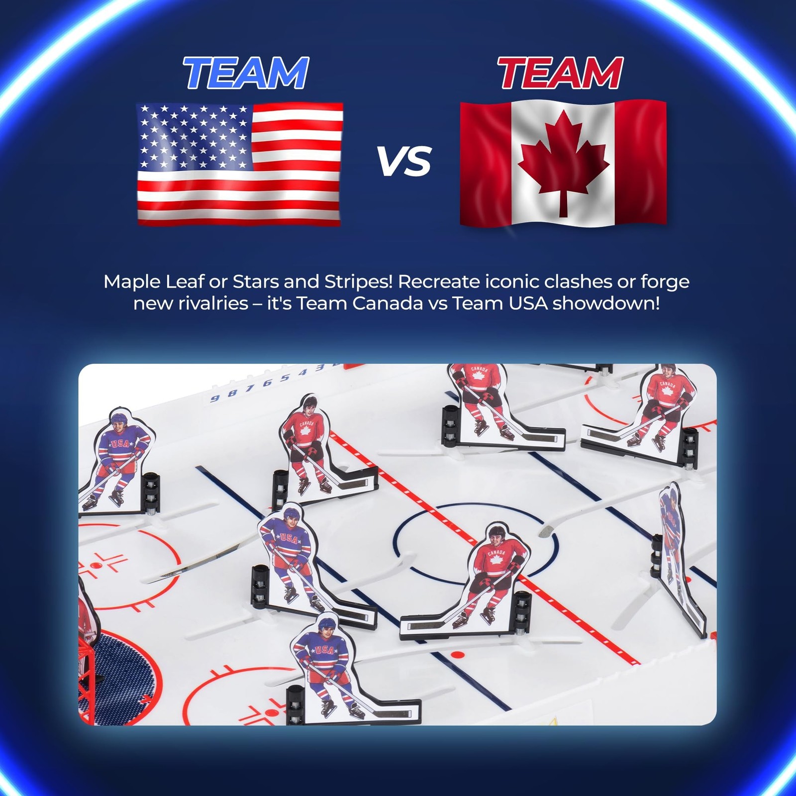 TOP SHELF Pro Stars: Ultimate Table Hockey Game – 28″ x 14″ Arcade Thrills fo…
