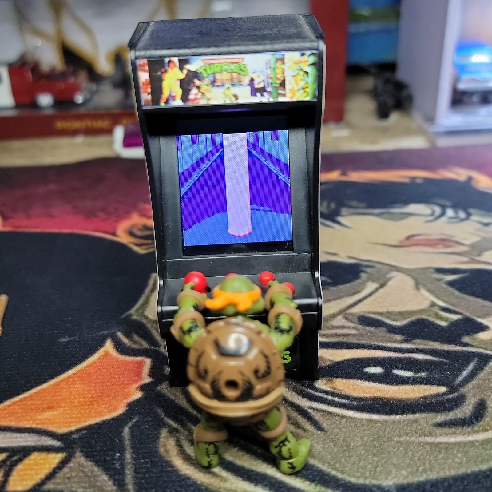 Teenage Mutant Ninja Turtles TMNT Tiny Arcade W/Mega Construx Tmnt Figure Read