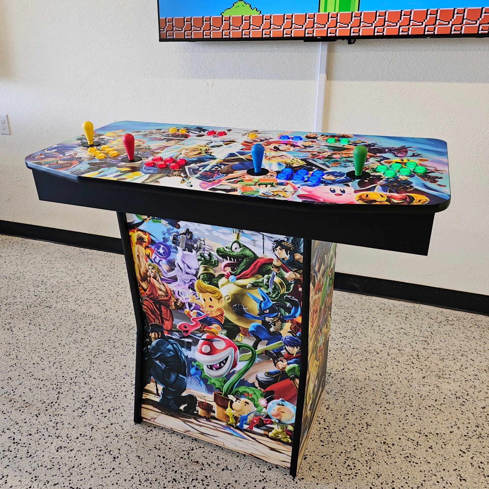 4 Player Mario Bros Pedestal Arcade Machine